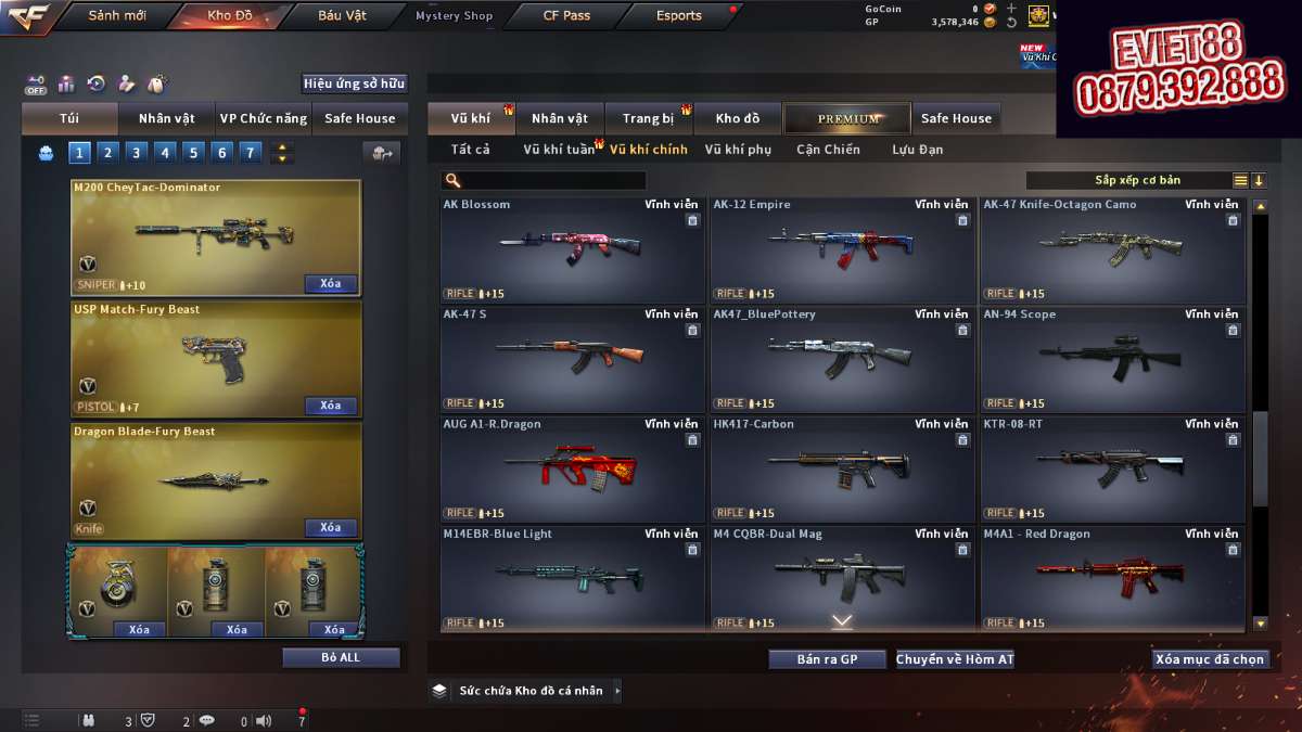 shop acc cf uy tin gia re